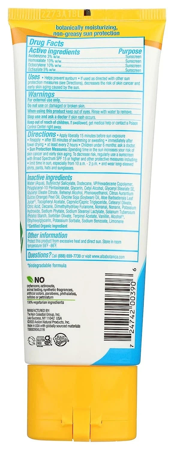 Alba Botanica Sizeport SizePF 50 Sizeunscreen 3 oz Pack of 4
