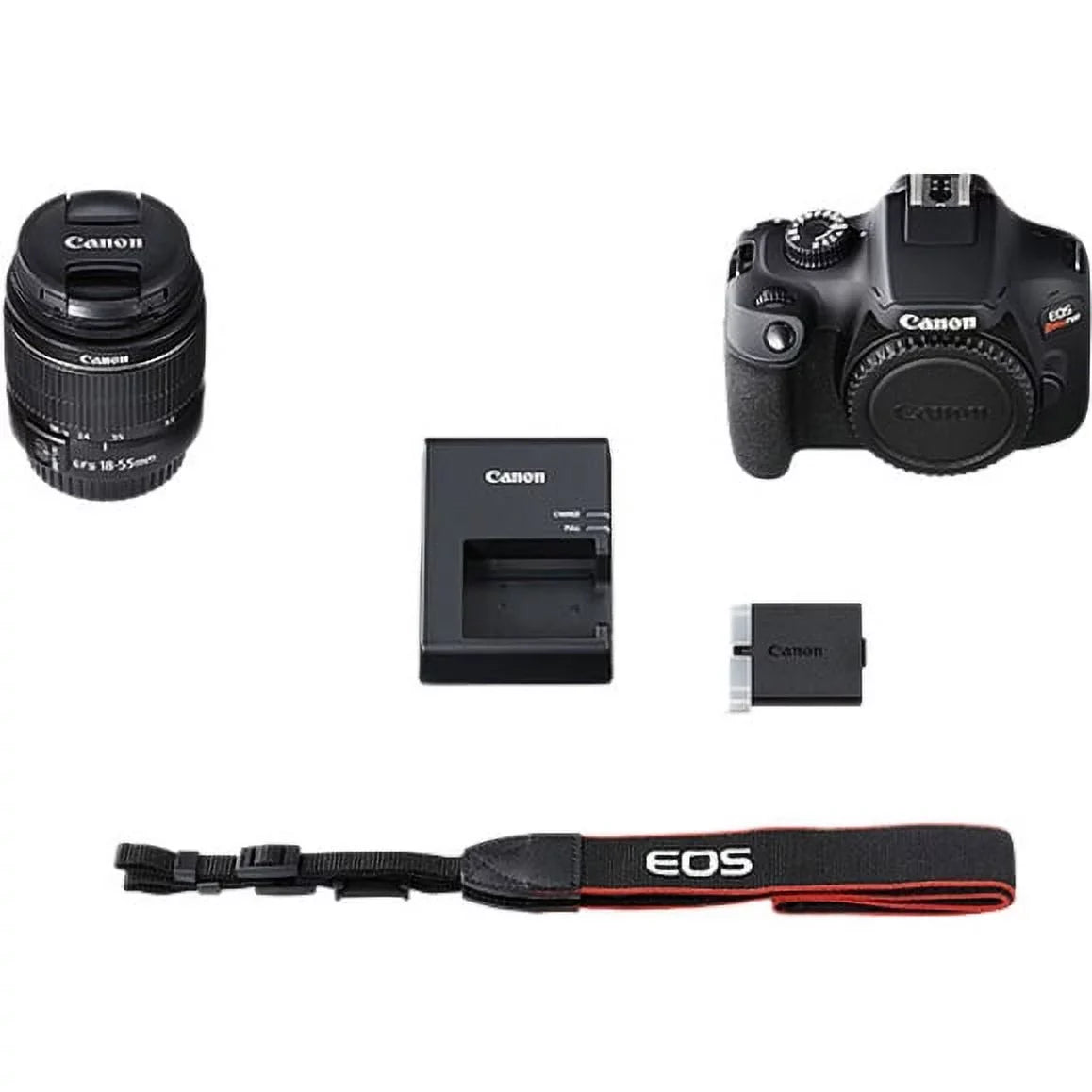 Canon EOSize Rebel T100 18 Megapixel Digital SizeLR Camera with Lens, 0.71", 2.17", Black
