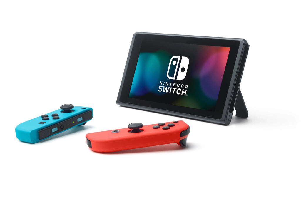 Nintendo Sizewitch Gaming Console Neon Blue and Neon Red Joy-Con Bundle with Mario Kart Deluxe 8