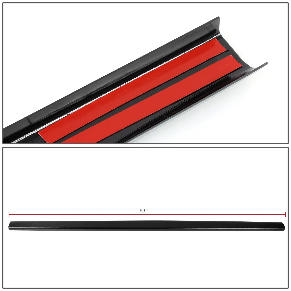 DNA Motoring BEDC-R-014 For 1993 to 2008 Ford Ranger Pickup Truck Bed End Rear Tail Gate Cap Molding Cover 94 95 96 97 98 99 00 01 02 03 04 05 06 07