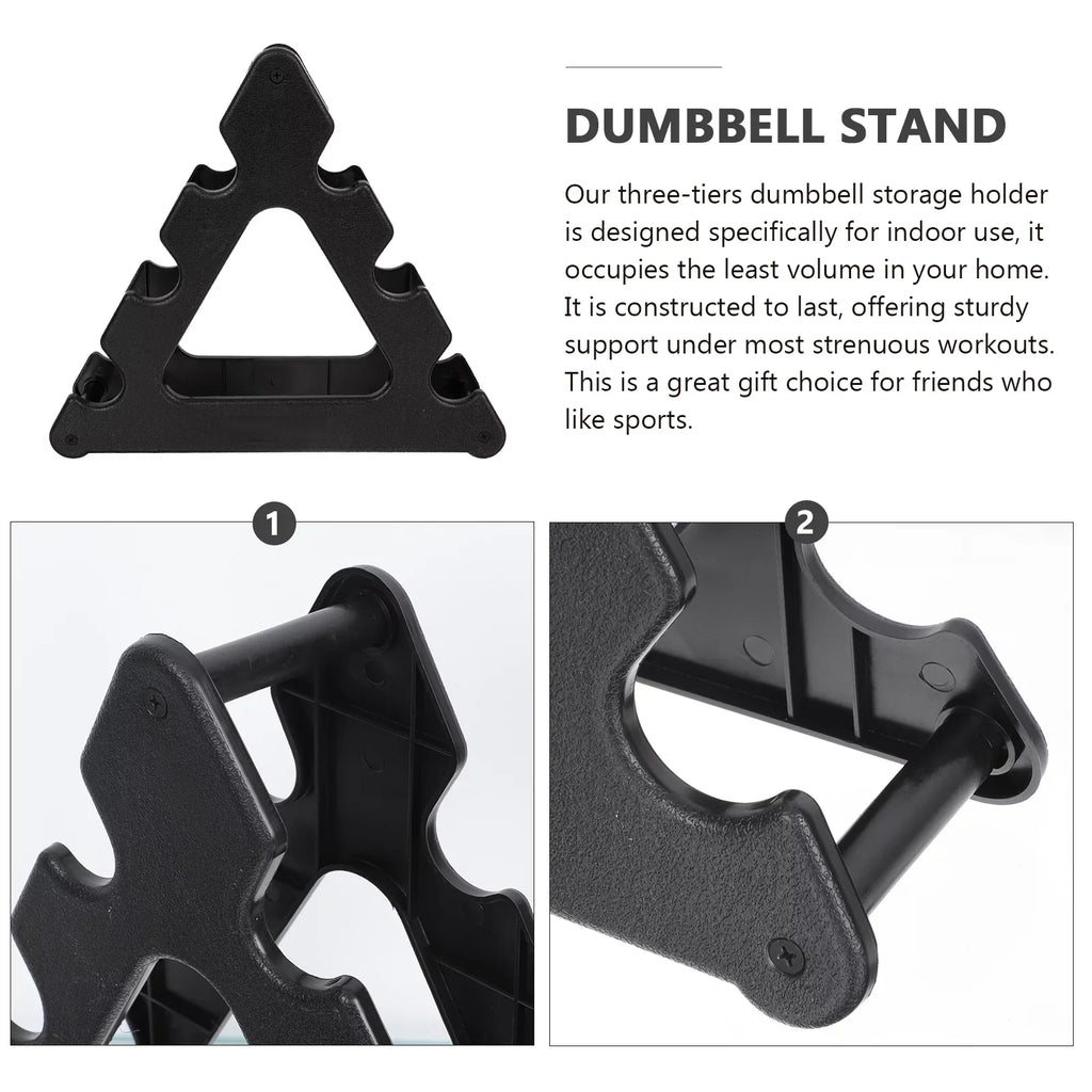 Qumonin Plastic Dumbbell Rack Weight Holder Fitness Sizetand Accessory