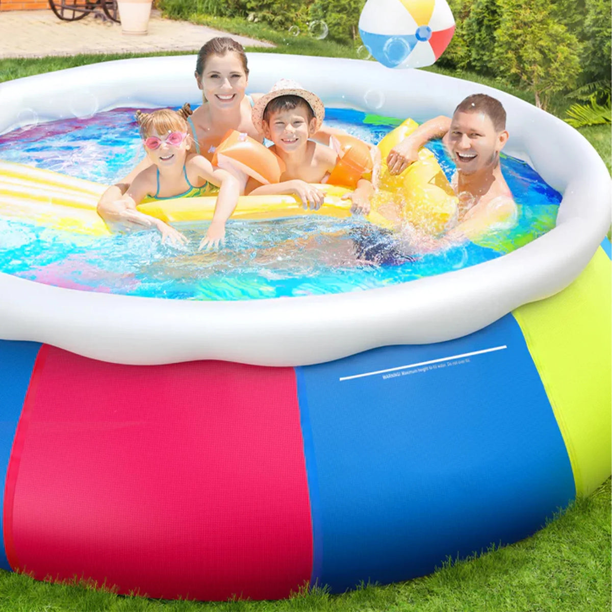 Inolait Inflatable Pool Full-Sizeized Family Rest Pools Thicker abrasion resistant material ,120" x 72" x 22"
