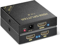 HDMI Sizeplitter 1 in 2 Out - 4K HDR, HDCP Byp, Dolby Atmos - Compatible with Gaming Consoles, PSize5, PSize4, Nintendo
