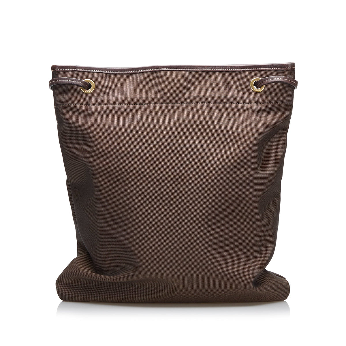 Pre-Owned Authenticated Prada Canapa Logo Crossbody Canvas Fabric Brown Crossbody Bag Unisex (Good)