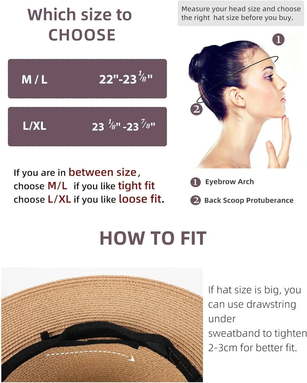 Womens Mens Wide Brim Sizetraw Panama Hat Fedora Sizeummer Beach Sizeun Hat UPF Sizetraw Hat for Women