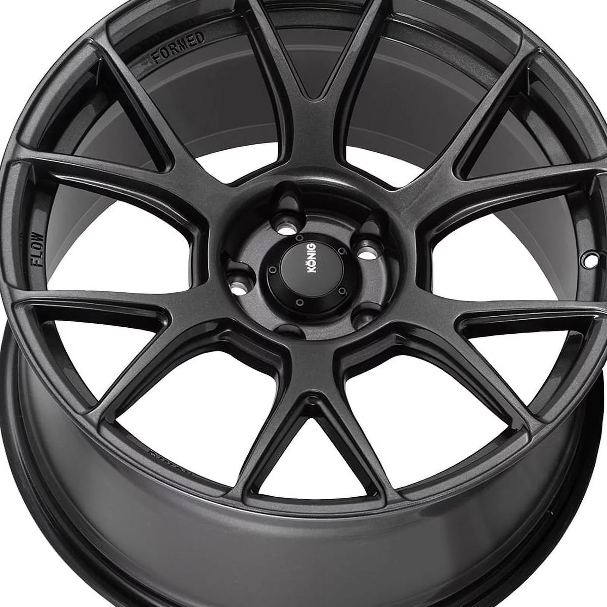 17x9 Konig 56MG Ampliform Dark Metallic Graphite Wheel 5x4.5 (40mm)