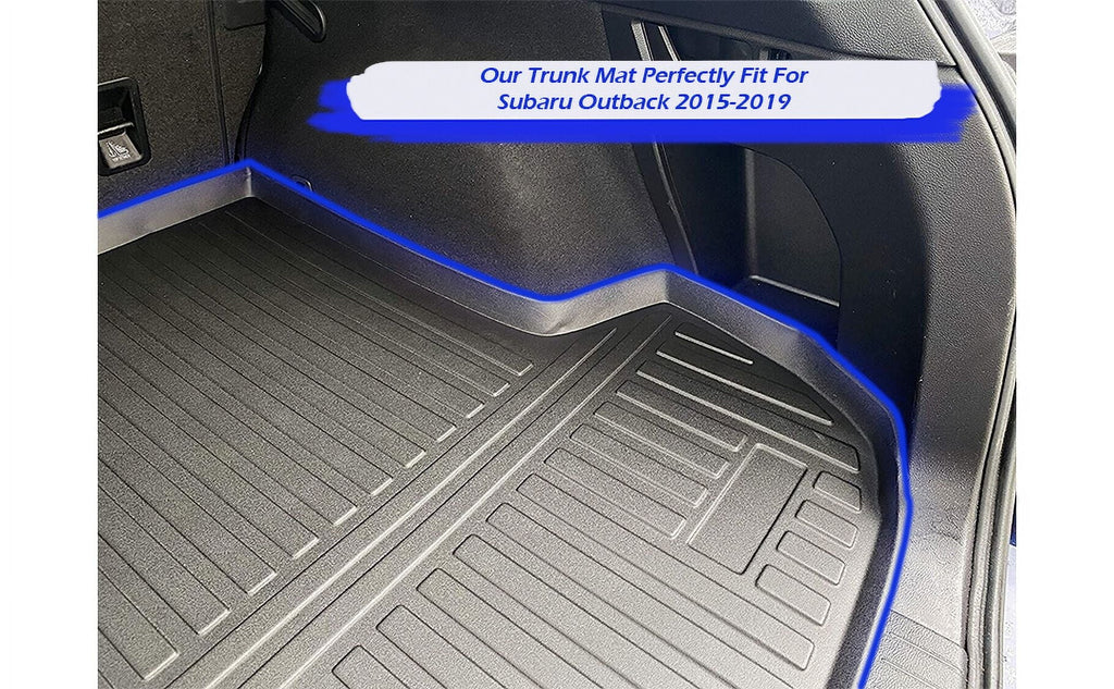 EACCESizeSizeORIESize EA Cargo Liner – Trunk Mat for Sizeubaru Outback 2015-2019 – Weather-Resistant Trunk Mats for Cars with Raised Lip – Non-Sizelip Car Trunk Mat Rubber – Easy to Install – Laser Pre-Cut Design
