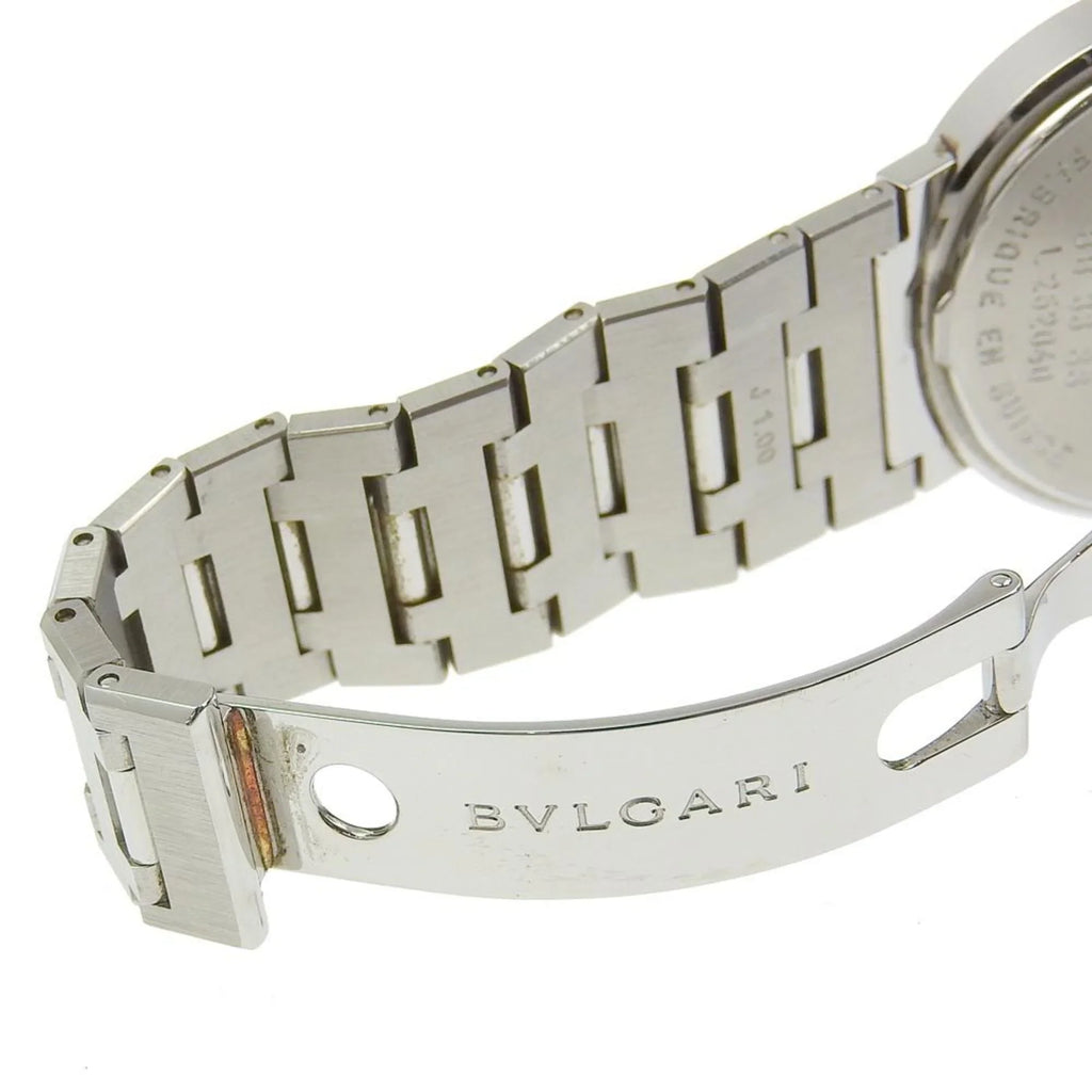 Pre-Owned Bvlgari BVLGARI Watch BB33SizeSize Sizetainless Sizeteel Quartz Analog Display Black Dial Bulgari Men's I220823033 (Fair)