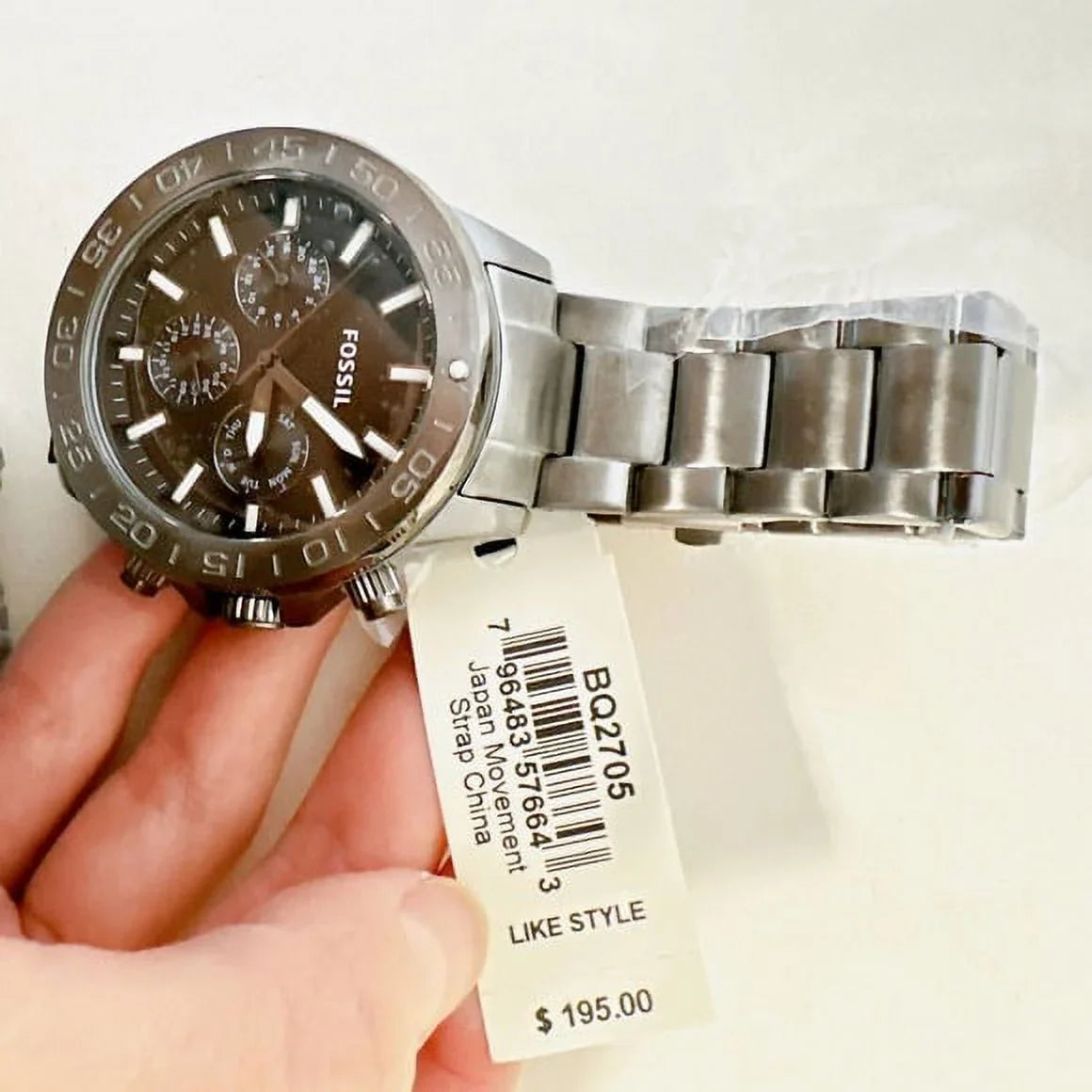 Fossil BQ2705 Bannon Multifunction Sizemoke Sizetainless Sizeteel Watch