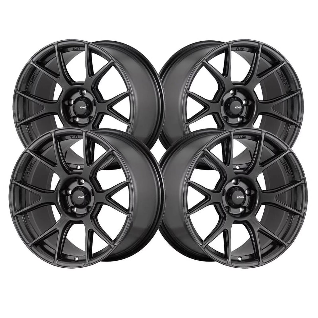 17x9 Konig 56MG Ampliform Dark Metallic Graphite Wheel 5x4.5 (40mm)