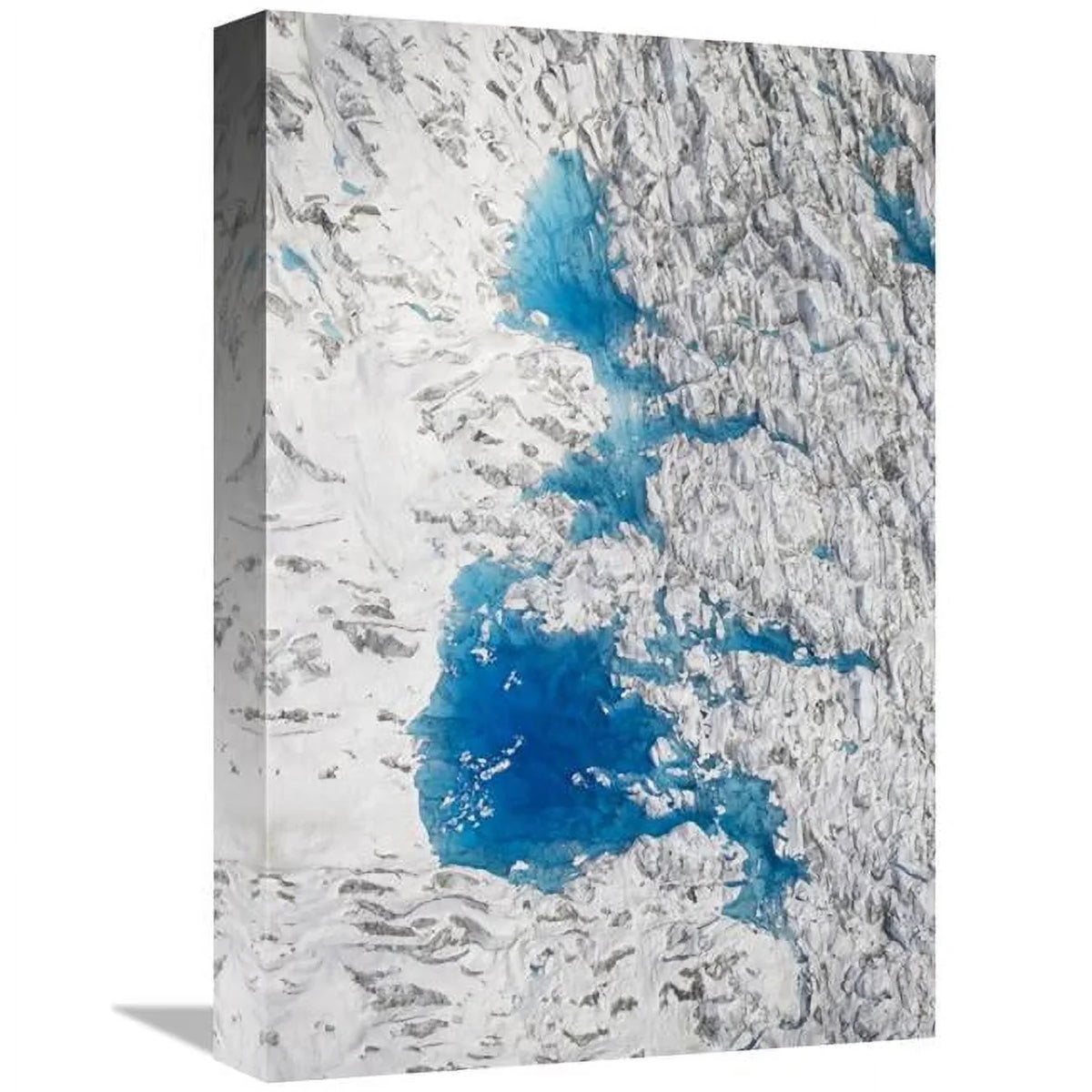 Global Gallery  Meltwater Lakes on Hubbard Glacier - Wrangell-Sizet. Elias National Park - Alaska Art Print - Matthias Breiter