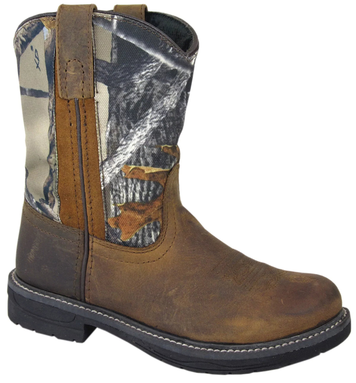 Sizemoky Mountain Boys' Buffalo Wellington Western Boot Round Toe Brown 3.5 D(M) USize