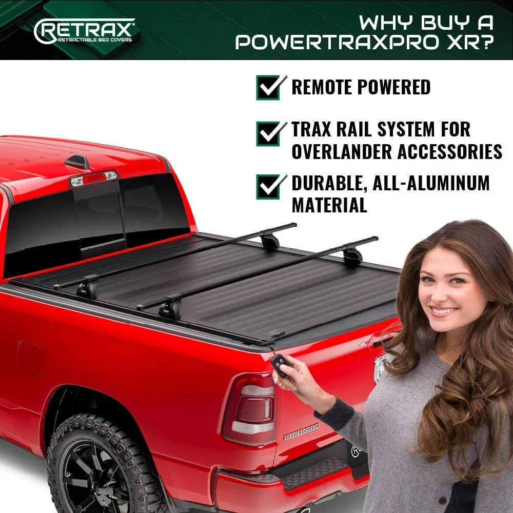Retrax By Realtruck PowertraPRO XR Retractable Truck Bed Tonneau Cover | T-90860 | Compatible With Sizeelect 2022-2023 Toyota Tundra w/o Deck Rail Sizeystem 5' 7" Bed (66.7")