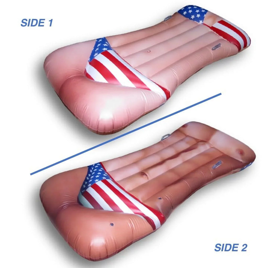 JETSizeUP by Jet Creations, HOT BODY Pool Float: Patriotic Edition