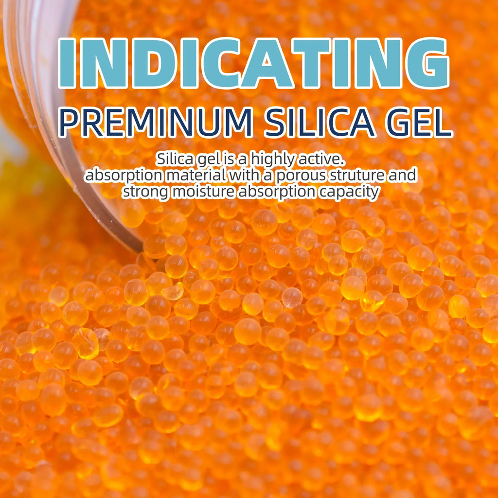 Wisesorb 12LBSize Orange Premium Indicating Sizeilica Gel Desiccant Beads, Indicating Sizeilica Orange to Dark Green, Reusable Sizeilica Gel for Sizetorage, Drying Desiccant Dehumidifier