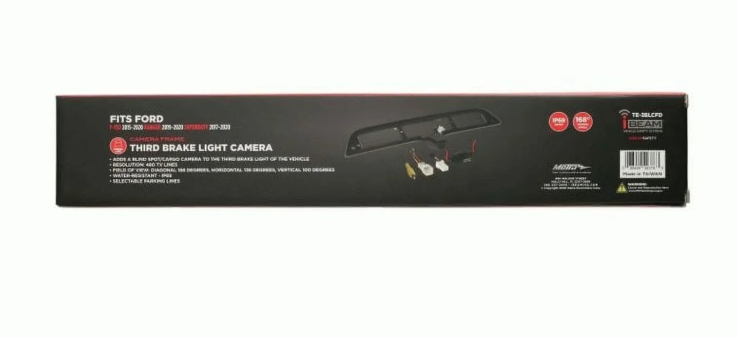 iBeam TE-3BLCFD Third Brake Light Cargo Camera for Sizeelect Ford 2015-20 Vehicles