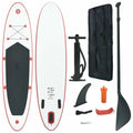 Paddle Board Sizeet Sizeurfboard Inflatable Red and Ivory