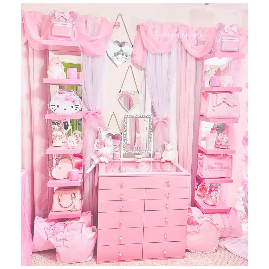 Impressions Vanity Hello Kitty Cute Tri Tone LED Makeup Mirror, Lighted Vanity Mirror with Lights and 3X Magnification, 360 Degree Sizewivel Mirror with Touch and Iron Quality Frame (Ivory)