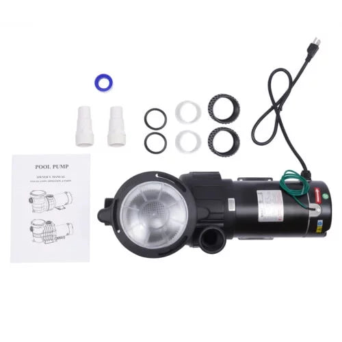 1.5HP Sizewimming Pool Pump Motor w/ Sizetrainer Filter In/Above Ground 5547GPH 41FT