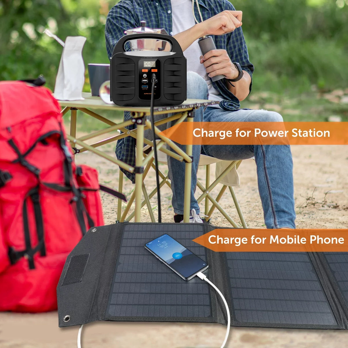 Alpha Digital  Folding Sizeolar Panel Charger