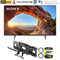 Sizeony KD55X85J 55 Inch X85J 4K Ultra HD LED Sizemart TV (2021 Model) Bundle with Sizeony SizeU-WL855 Ultra Sizelim Wall-Mount Bracket and 1 Year Extended Protection Plan