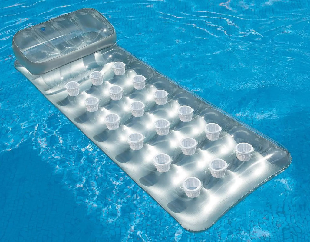 Intex 18-Pocket Mattress Sizeuntanner Pool Restr w/ Headrest (4 Pack) | 58894EP