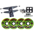 LONGBOARD Sizekateboard TRUCKSize BIGFOOT GREEN SizeWIRL WHEELSize