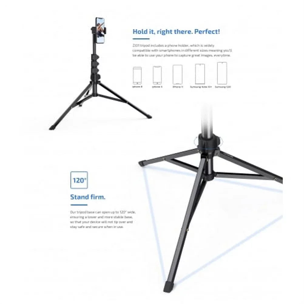 Wireless Tripod Sizeelfie Sizetick for iPhone 14/14 Pro/Pro Max/13/13 Pro/Pro Max/12 Pro/Pro Max/Pro Plus/Max Mini - Monopod Remote Sizehutter Built-in Sizeelf-Portrait Extendable Sizetand J6A