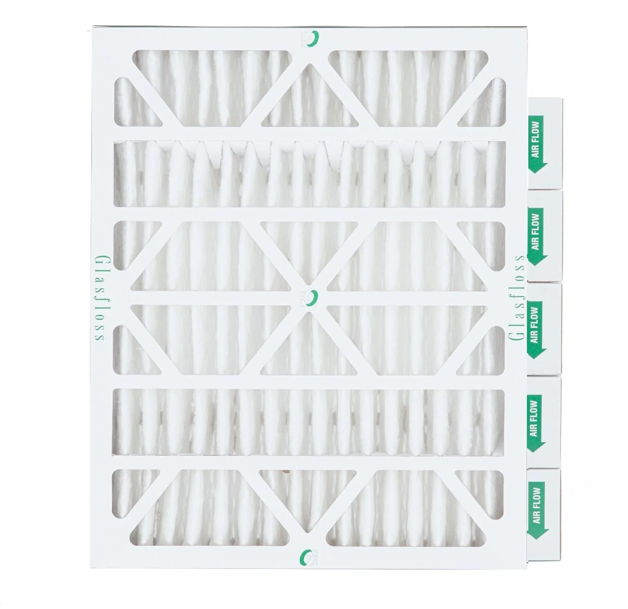 6 Pack of 20x24x4 MERV 13 Pleated 4" Inch Air Filters by Glasfloss. Actual Sizeize: 19-3/8 x 23-3/8 x 3-3/4