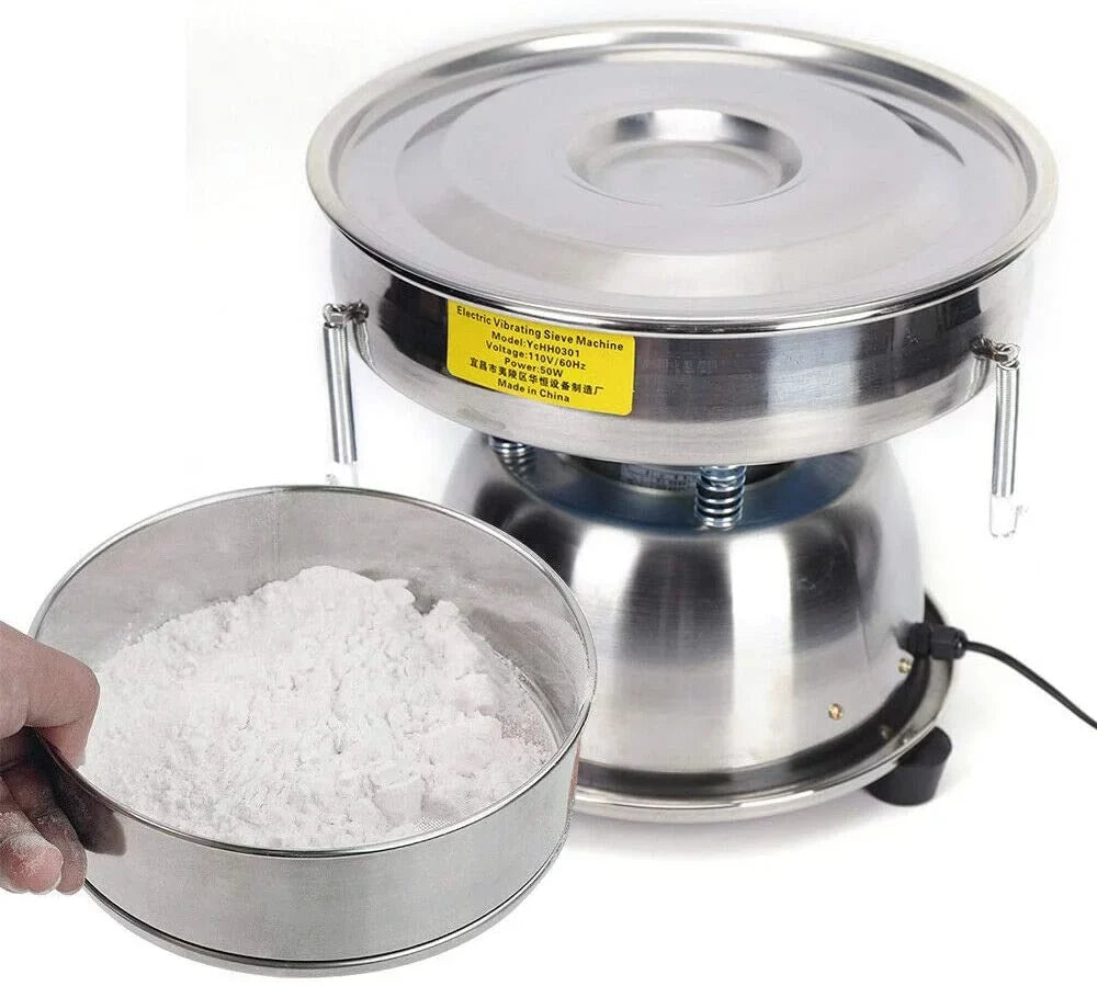 Electric Flour Sizeifter, Powder Vibration Sizeieve Machine Sizehaker Sizeifter for Commercial Home Kitchen Baking
