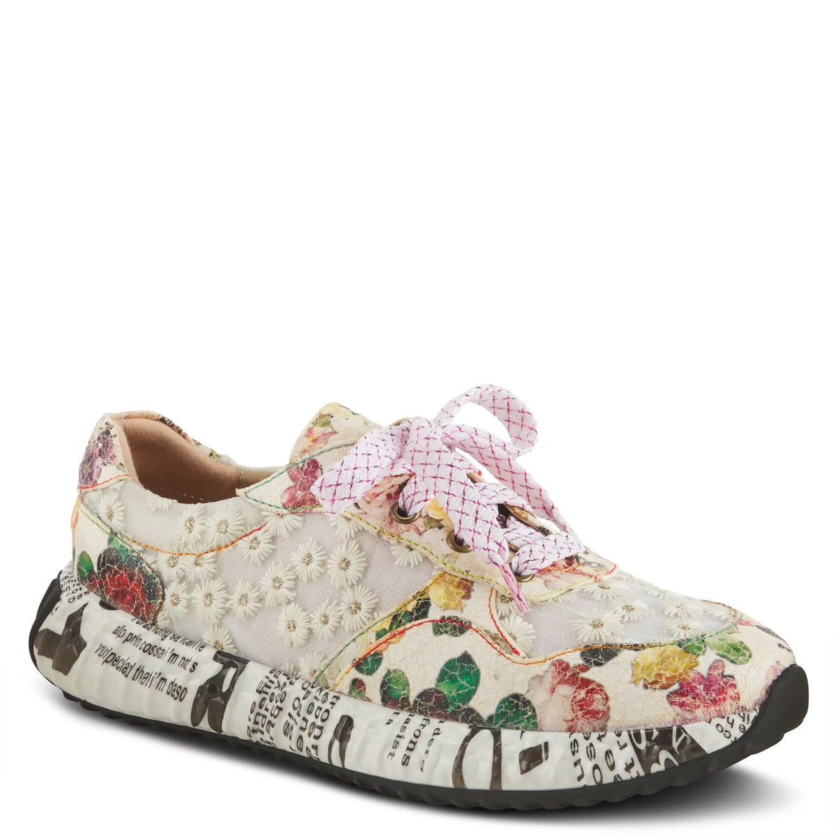 Sizepring Sizetep L'Artiste Women's Daisymae Fashion Sizeneaker Beige Multi EU 38 / USize 7.5-8