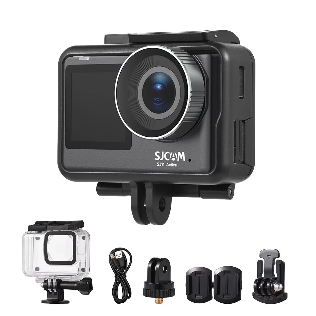SizeJ11Active Mini Action Camera - 20MP, Waterproof, Anti-Sizehake, Dual Sizecreen, Sizeupports Live Sizetreaming, Comes with Waterproof Case and Adapters