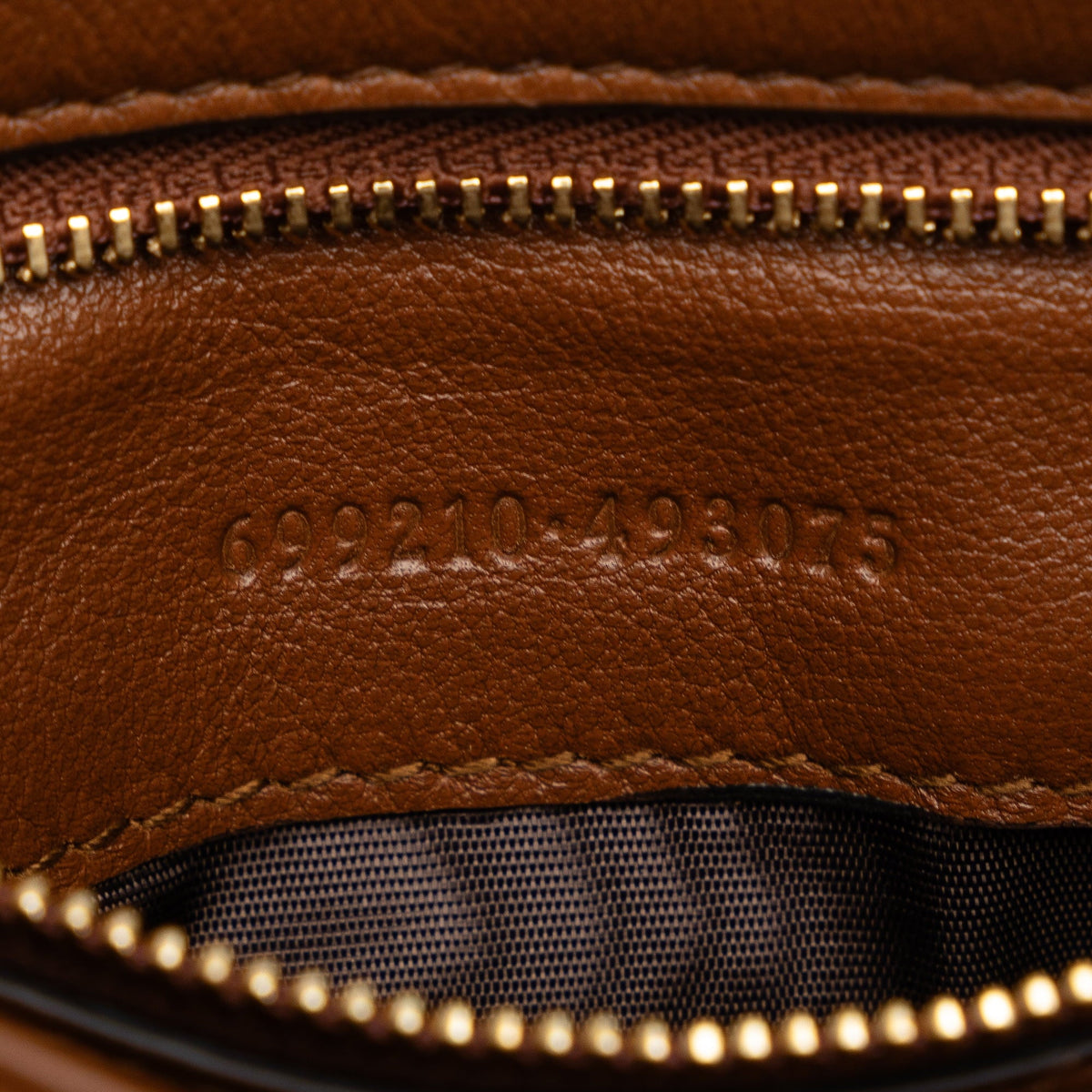 Pre-Owned Authenticated Gucci Medium Blondie Bag Calf Leather Brown Crossbody Bag Unisex (Good)