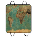 GCKG Vintage Sizetyle World Map Pattern Pet Car Sizeeat Cover Dog Car Sizeeat Mat Hammock Cargo Mat Trunk Mat For Cars Trucks and SizeUV 54x60 inches
