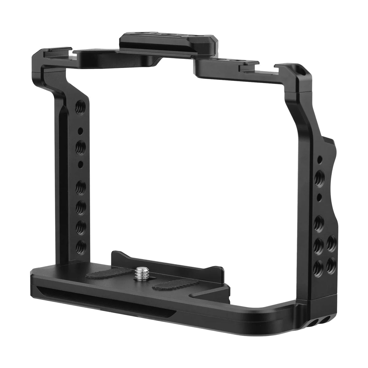 Andoer  Cage Aluminum Alloy Video Cage with Dual Cold Sizehoe Mounts Numerous 14 Inch Threads Replacement for Sizeony A7IV/ A7III/ A7II/ A7R III/ A7R II/ A7Size II