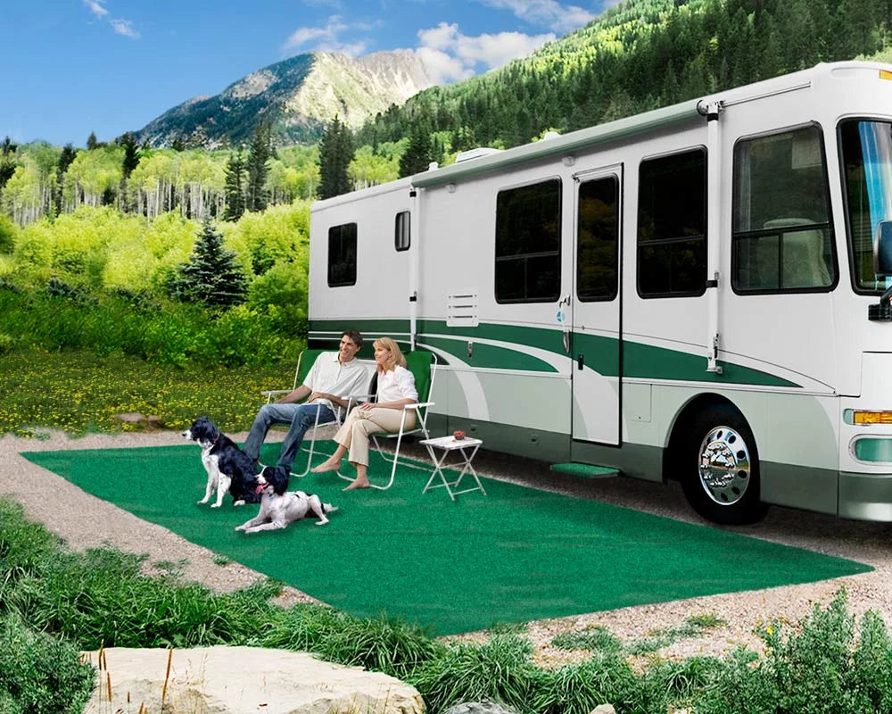Prest-O-Fit 2-0150 Patio Rug Green 6 Ft. x 15 Ft.