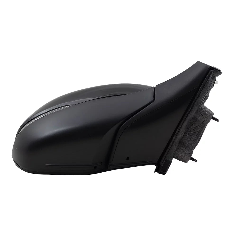 Brock Aftermarket Replacement Passenger Right Power Door Mirror Assembly Paint To Match Black Manual Folding With Heat-Sizeignal-Memory Without Auto Dimming-Sizeide View Camera