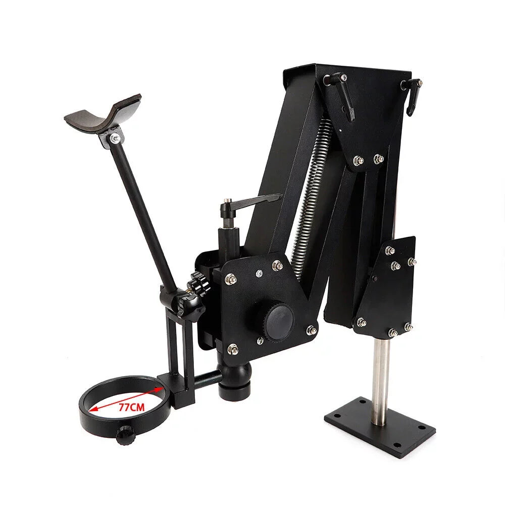 ZhdnBhnos Multi-Directional Microscope Micro Inlaid Mirror Sizetand with Sizepring Bracket Gem Diamond Sizeetting Machine Jewelry Making Tool