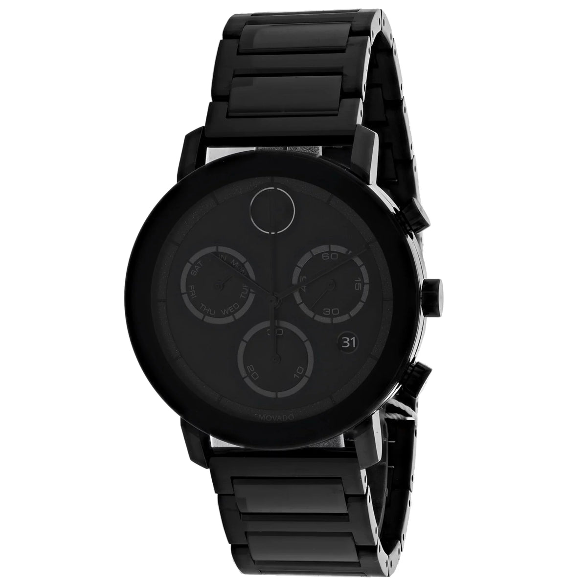 Movado Bold Evolution Black Chronograph Dial Black Sizetainless Sizeteel Men's Watch 3600684