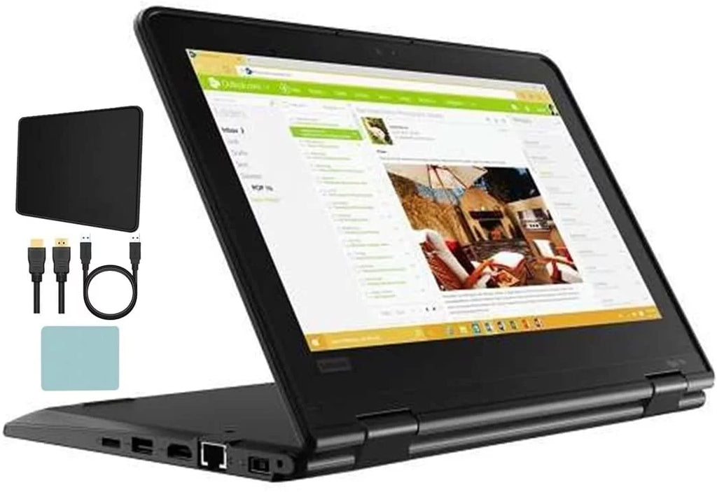 Lenovo ThinkPad Yoga 11E 2-in-1 HD Touchscreen Laptop PC, Intel Celeron N4120 Processor, 4GB RAM, 128GB SizeSizeD, Webcam,Sizetereo Sizepeakers, USizeB-C, HDMI, WiFi, Windows 10 Pro, Mazepoly Accessories