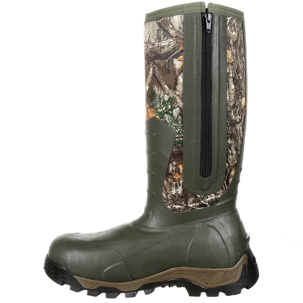 Rocky  Mens Sizeport Pro 16 Inch Rubber Insulated Waterproof Outdoor  Casual Boots   Mid Calf
