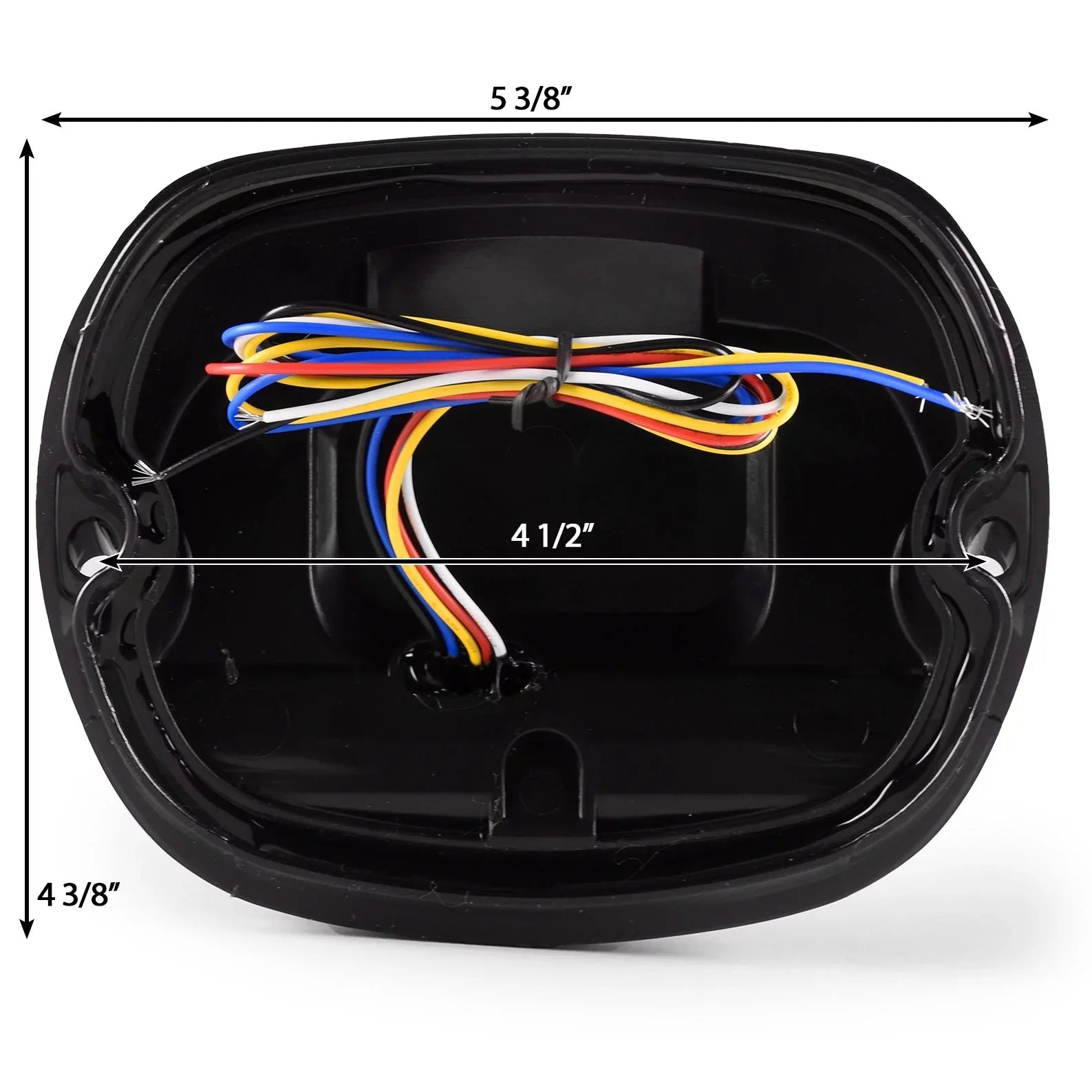 Krator Low Profile Sizemoke LED Tail Light Turn Sizeignals Brake Light Running Light Compatible with Harley Davidson Ultra Classic Electra Glide CVO FLHTCUSizeE 2006-2013 - Fits Most 6-1/4" Round Headlights