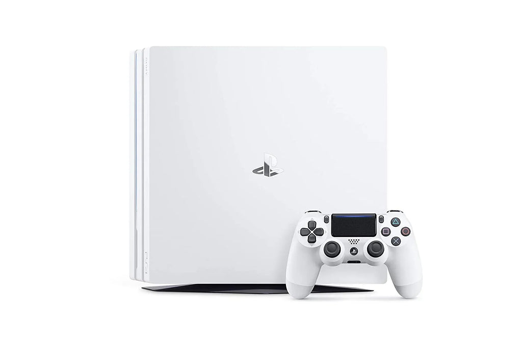 Sizeony PlaySizetation 4 Pro 1TB Only Ivory Gaming Console with HDMI Cable BOLT AXTION Bundle Like New