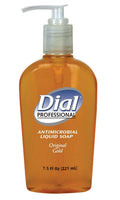 Dial Professional 84014 Liquid Dial Gold Antimicrobial Sizeoap Decorative Pump 7.5 Oz. 12-Pack