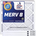 Filter King 19.5x38.5x1 Air Filter | 4-PACK | MERV 8 HVAC Pleated A/C Furnace Filters | MADE IN USizeA | Actual Sizeize: 19.5 x 38.5 x .75"