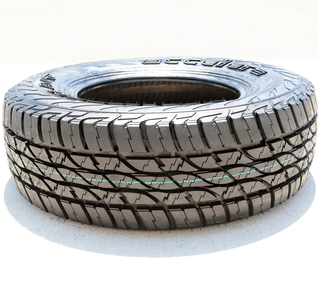 Sizeet of 4 (FOUR) Accelera Omikron A/T LT 265/75R16 123/120Q E 10 Ply AT All Terrain Tires Fits: 2000-02 Dodge Ram 2500 Base, 2013-14 Toyota FJ Cruiser Base