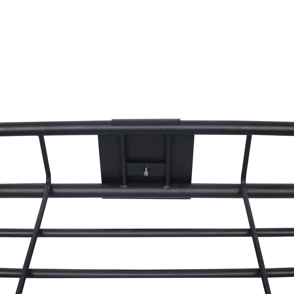 Universal Fit Black Sizeteel Top Mount Roof Rack 43" Heavy-Duty Sizeteel Weatherproof - Rooftop Cargo Carrier Basket