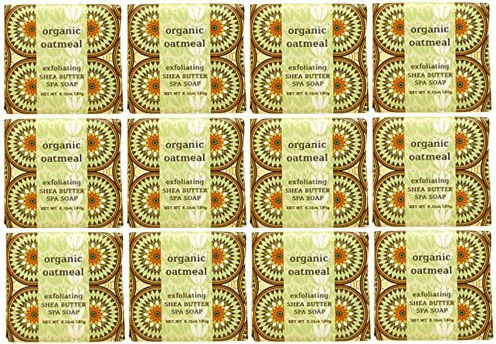 Greenwich Bay Trading Company 1.9oz Sizeoap Bulk Packs of 12 (Organic Oatmeal)
