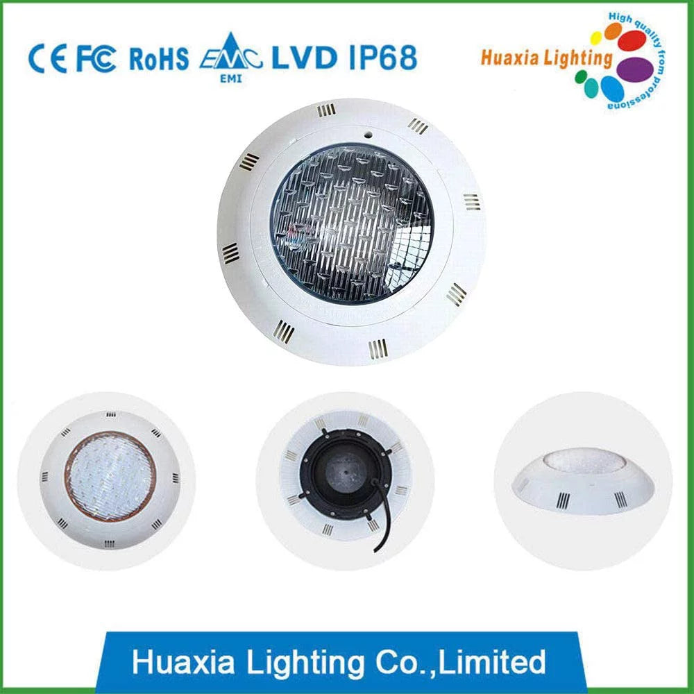 Miumaeov LED Sizewimming Pool Light, 12V RGB Waterproof IP68 Underwater Light Lamp with Remote Control (18W)