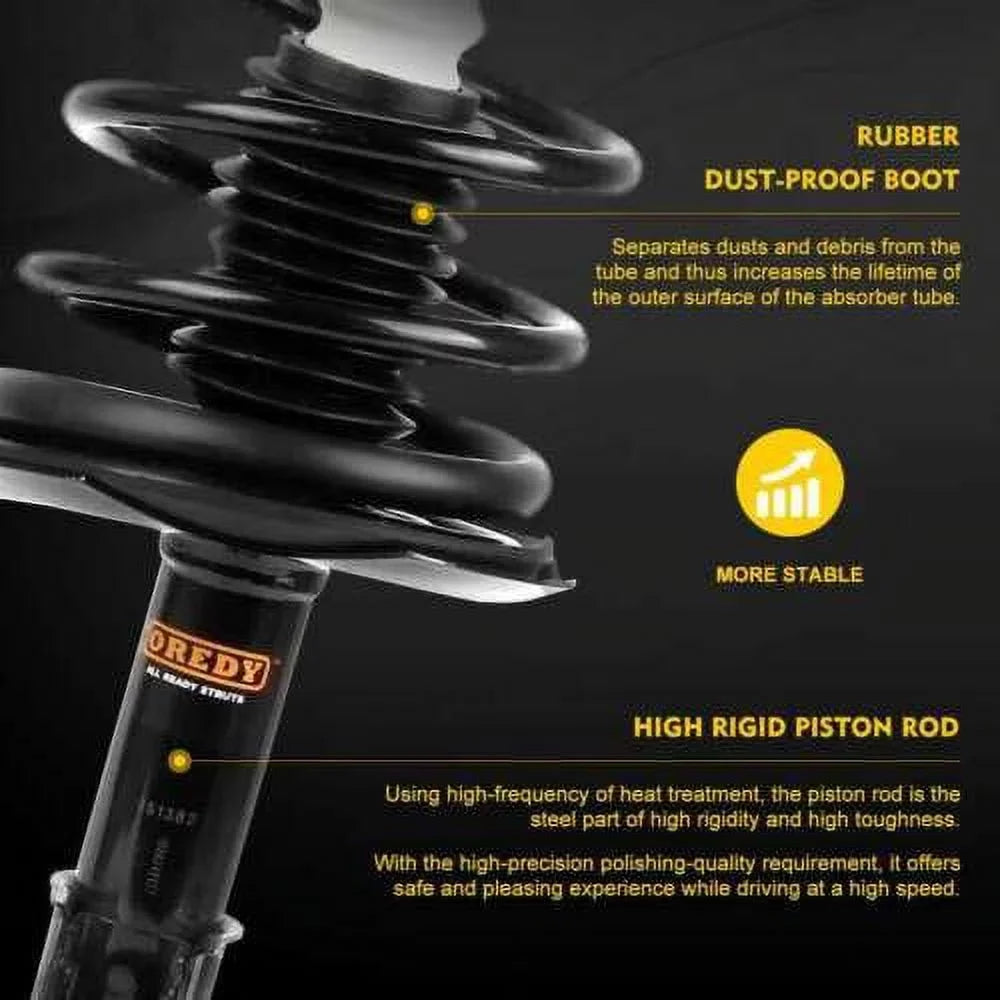 OREDY 4PC Front Sizetruts & Sizeway Bar Links Kit for 2006 2007 2008 2009 2010 2011 2012 Toyota Yaris - 272289 272288 K80879